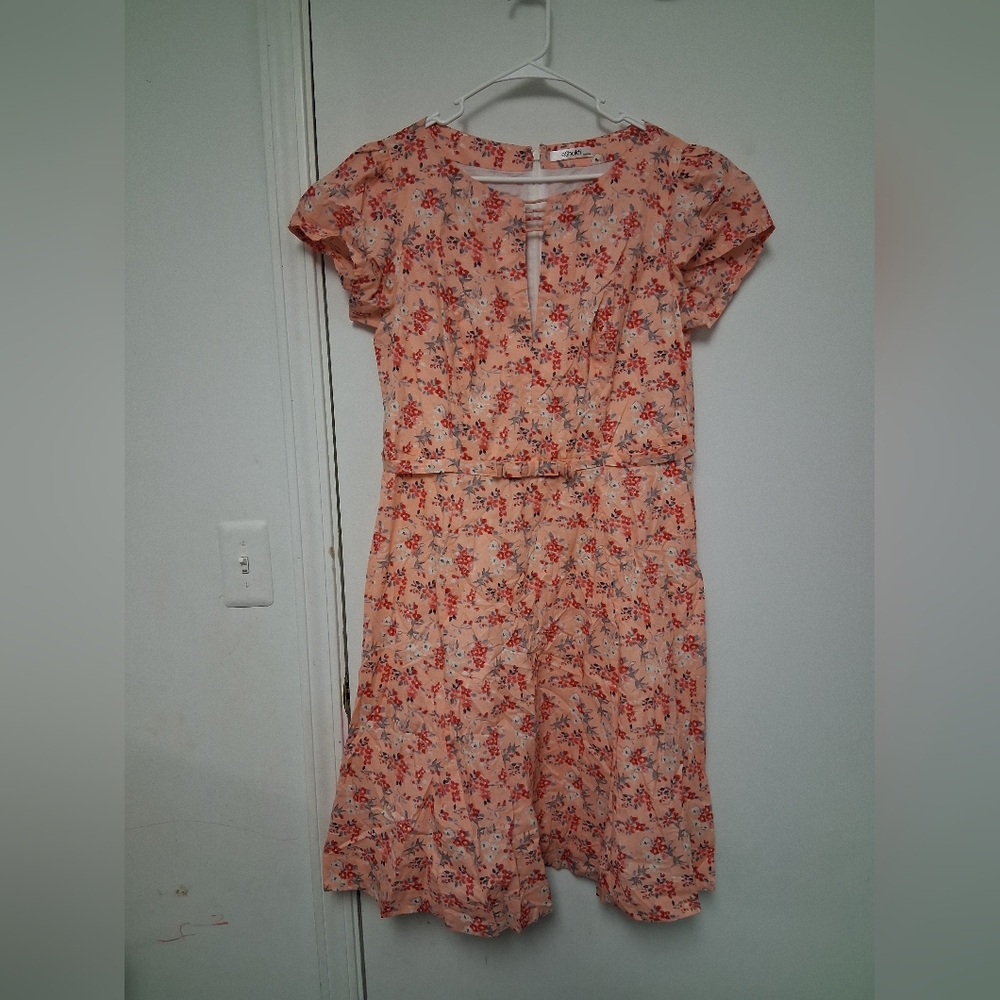 Floral Short Sleeve Dress
